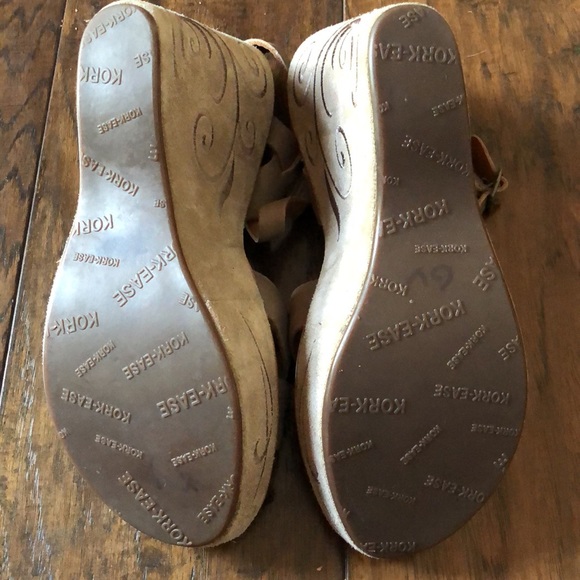 Kork Ease Leather Wedge Sandals - Picture 5 of 6